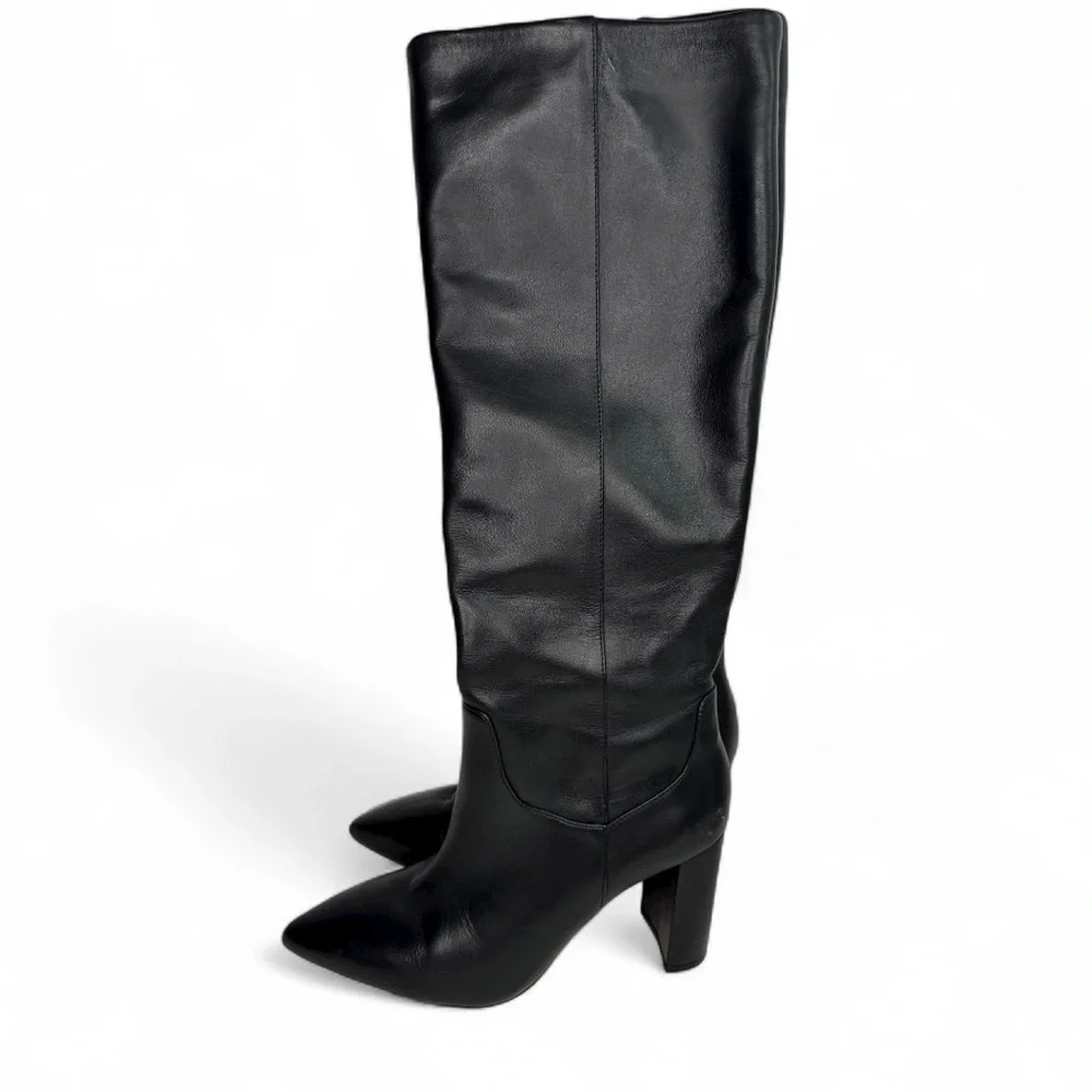 Antonio Melani Mckendra high heeled black riding boots calf boots black 6 - Picture 2 of 12